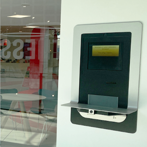 Indgang og aflevering ved Hjørring Bibliotek