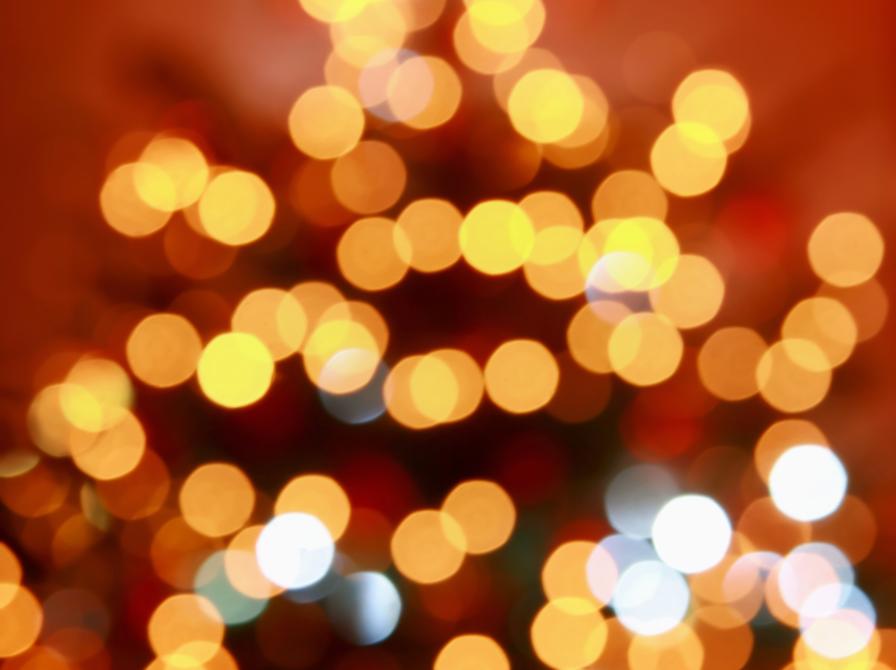 Billede fra Colourbox af juletræ med lys